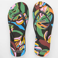 RIP CURL MIXED BLOOM OPEN TOE - BLACK/GREEEN