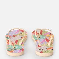 RIP CURL MIXED BLOOM OPEN TOE - DARK CHOCOLATE