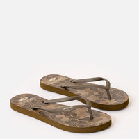 RIP CURL MIXED BLOOM OPEN TOE - KHAKI