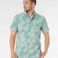 RIP CURL MOD CALI S/S SHIRT - AQUA