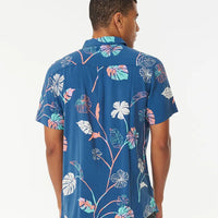 RIP CURL MOD TROPICS S/S SHIRT - WASHED NAVY