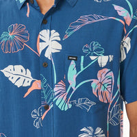 RIP CURL MOD TROPICS S/S SHIRT - WASHED NAVY