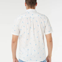 RIP CURL PARADISE PALMS SHORT SLEEVE SHIRT - BONE