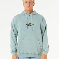RIP CURL MENS RAW ENERGY HOODIE - BLUE LAGOON