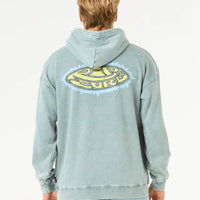 RIP CURL MENS RAW ENERGY HOODIE - BLUE LAGOON