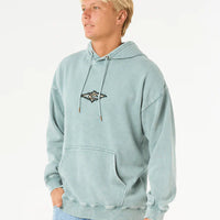 RIP CURL MENS RAW ENERGY HOODIE - BLUE LAGOON