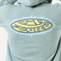 RIP CURL MENS RAW ENERGY HOODIE - BLUE LAGOON