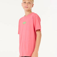 RIP CURL RAW ENERGY LOGO TEE - WATERMELON