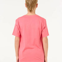 RIP CURL RAW ENERGY LOGO TEE - WATERMELON