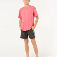 RIP CURL RAW ENERGY LOGO TEE - WATERMELON