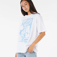 RIP CURL SUNSET SURF HERITAGE TEE - OPTICAL WHITE