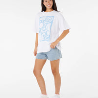 RIP CURL SUNSET SURF HERITAGE TEE - OPTICAL WHITE