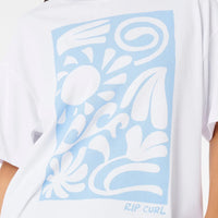 RIP CURL SUNSET SURF HERITAGE TEE - OPTICAL WHITE