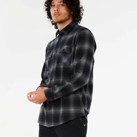 RIP CURL SUPER COMPUTER FLANNEL - BLACK