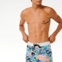 RIP CURL MIRAGE POSTCARDS 19" BOARDSHORTS - DUSTY BLUE