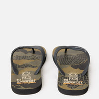 RIP CURL SEARCH BLOOM OPEN TOE - BLACK/OLIVE