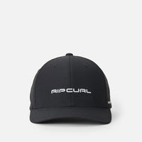 RIP CURL VAPORCOOL AEROTECH FLEXFIT CAP - BLACK