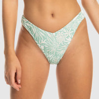 ROXY RIB LOVE THE SUNSEEKER BIKINI BOTTOM - BLUE