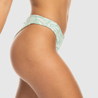 ROXY RIB LOVE THE SUNSEEKER BIKINI BOTTOM - BLUE