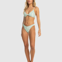 ROXY RIB LOVE THE SUNSEEKER BIKINI BOTTOM - BLUE
