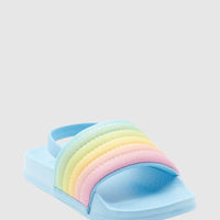 ROXY GIRLS SLIPPY RIBBED SANDALS