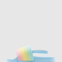 ROXY GIRLS SLIPPY RIBBED SANDALS