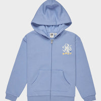 ROXY GIRLS SURF FEELING ZIP UP BRUSHED HOODIE - GRAPEMIST