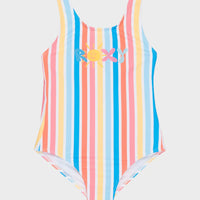 ROXY HOLY STRIPE ONE PIECE - BRIGHT WHITE HOLY STRIPE