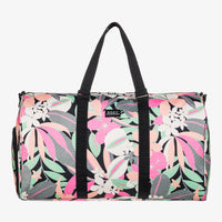 ROXY WOMENS PUMPKIN SPICE TRAVEL BAG - ANTHRACITE PALM SONG