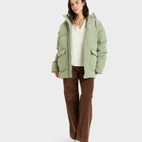 ROXY SEASIDE MEMORIES MEMORIE PARKA - OIL GREEN
