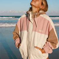 ROXY STRIKE A CORD JACKET - PARCHMENT