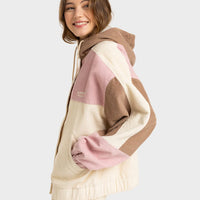 ROXY STRIKE A CORD JACKET - PARCHMENT