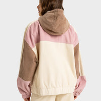 ROXY STRIKE A CORD JACKET - PARCHMENT