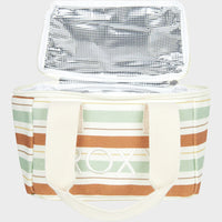 ROXY STRIPY BEACH LUNCH BOX - LAUREN GREEN CARVER STRIPE