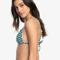 ROXY THE PLAID TIKI TRI BIKINI TOP