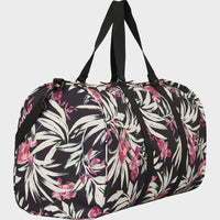 ROXY WOMENS PUMPKIN SPICE TRAVEL BAG - ANTHRACITE WIND SWEPT FLORAL