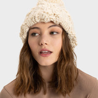 ROXY COLD SNOW BEANIE - PARCHMENT