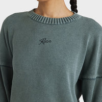 RVCA IVY SWEATER - OLIVE