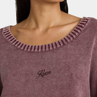 RVCA IVY SWEATER - WINE