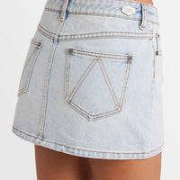 RVCA MINI DENIM SKIRT - ASH BLUE