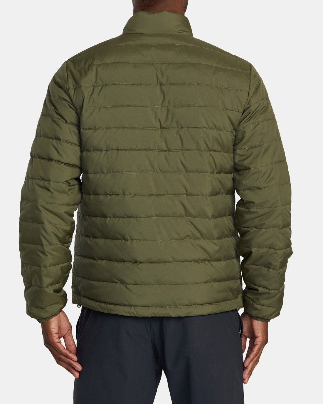 RVCA PACKABLE PUFFA JACKET - ARMY