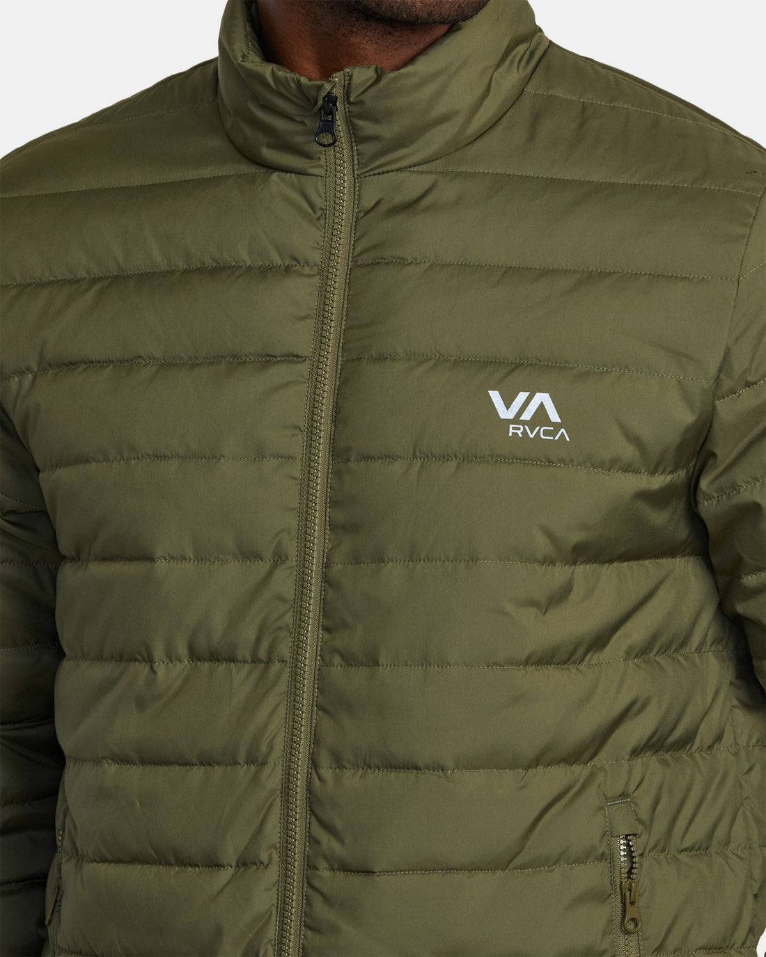 RVCA PACKABLE PUFFA JACKET - ARMY