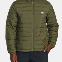 RVCA PACKABLE PUFFA JACKET - ARMY