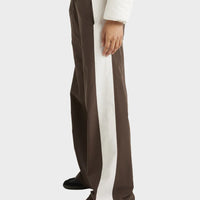 RVCA TRACKED WIDE LEG PANT - CHOCOLATE 1
