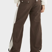 RVCA TRACKED WIDE LEG PANT - CHOCOLATE 1