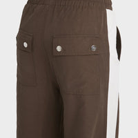 RVCA TRACKED WIDE LEG PANT - CHOCOLATE 1