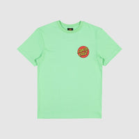 SANTA CRUZ CLASSIC DOT CHEST TEE - LIGHT GREEN