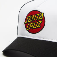 SANTA CRUZ CLASSIC DOT PATCH TRUCKER CAP - BLACK
