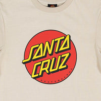 SANTA CRUZ CLASSIC DOT PUFF FRONT TEE - NATURAL