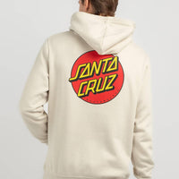 SANTA CRUZ MENS CLASSIC DOT CHEST HOODIE - CONCRETE
